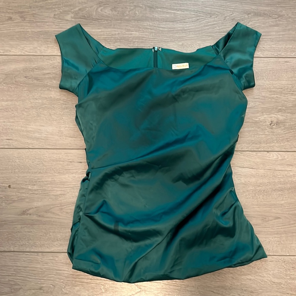 Green off the Shoulder Top